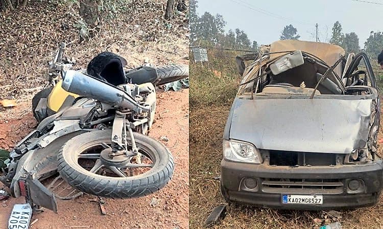Magadi: ಕಾರು ಪಲ್ಟಿಯಾಗಿ ಬೈಕ್‌ ಗೆ ಡಿಕ್ಕಿ; ಮಹಿಳೆ ಸಾವು, ಪತಿ-ಮಗು ಸ್ಥಿತಿ ಗಂಭೀರ