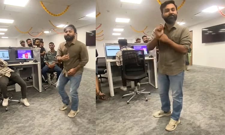 Viral Video; ಆಫೀಸ್ ನಲ್ಲೆ ನೃತ್ಯ: ಹೃತಿಕ್ ರೋಷನ್ ಈ ವಿಡಿಯೋ ನೋಡಬೇಕೆಂದ ನೆಟ್ಟಿಗರು!