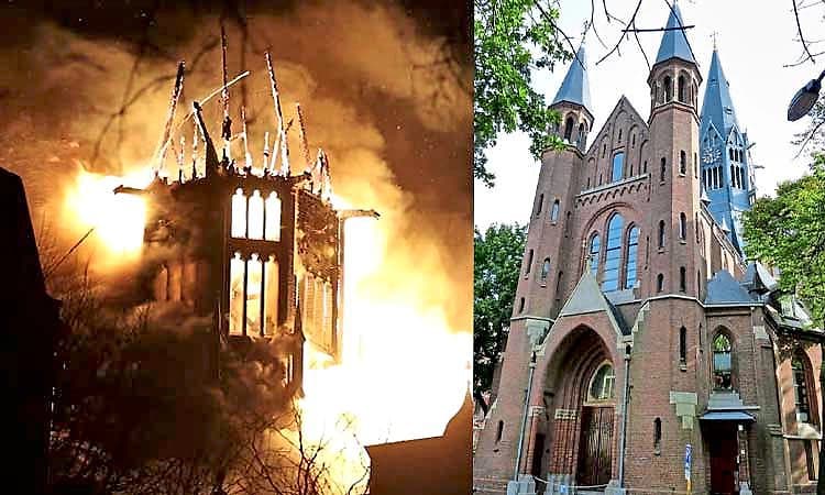 Amsterdam: ಹೊಸ ವರ್ಷದಂದೇ 150 ವರ್ಷ ಹಳೆಯ ಐತಿಹಾಸಿಕ ಚರ್ಚ್‌ ಬೆಂಕಿಗಾಹುತಿ