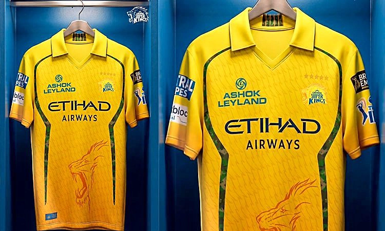 ಚೆನ್ನೈ ಸೂಪರ್‌ ಕಿಂಗ್ಸ್‌ ನೂತನ ಜೆರ್ಸಿ ಬಿಡುಗಡೆ  