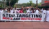 Opposition MPs stage protest in Parliament complex against FCRA amendment bill