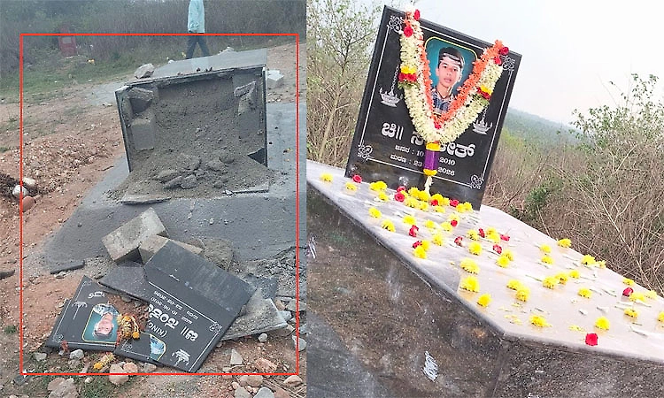 Shivamogga: Sanketh’s grave desecrated; outrage erupts