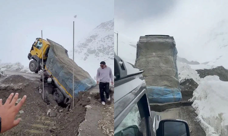Shimla: ಶಿಂಕು ಲಾ ಪಾಸ್‌ ನಲ್ಲಿ ಟ್ರಕ್‌ ಸಾಗುತ್ತಿದ್ದಾಗಲೇ ಕುಸಿದು ಬಿದ್ದ ಕಿರು ಸೇತುವೆ!