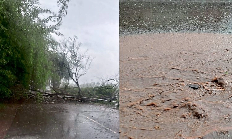ಆನಂದಪುರ: ಗುಡುಗು-ಸಿಡಿಲು ಸಹಿತ ಭಾರಿ ಮಳೆ: ರಾಷ್ಟ್ರೀಯ ಹೆದ್ದಾರಿ ಸಂಚಾರ ಸ್ಥಗಿತ