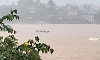 Heavy rain in Thirthahalli; Sri Rama Mantapa on the verge of submergence