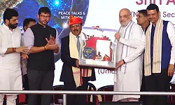 Amit Shah presents Lokmanya Tilak National Award to NSA Ajit Doval