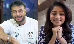 Actor Rachita Ram meets  Darshan at Parappana Agrahara Central Jail