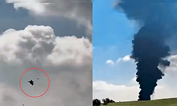 ಇರಾನ್ ಡ್ರೋನ್ ಬೆನ್ನಟ್ಟಿದ ಅಮೆರಿಕದ ಯುದ್ಧ ವಿಮಾನ: ವಿಡಿಯೋ ವೈರಲ್