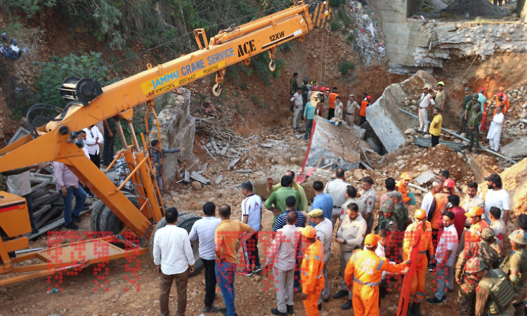 Bridge collapse in Jammu: 3 bodies, 1 injured pulled out from rubble; probe ordered