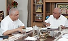 Yediyurappa meets B.L. Santhosh; holds discussion for two hours