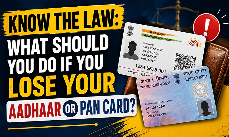 Know the law: What should you do if you lose your Aadhaar or PAN card?