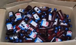 Illegal warehouse busted: Over 8,000 bottles of codeine cough syrup seized