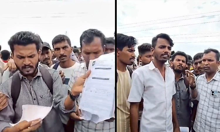 Vijayapura: ಪೊಲೀಸ್ ಕಾನ್‌ಸ್ಟೇಬಲ್ ಪರೀಕ್ಷೆ ವೇಳೆ ಗೊಂದಲ- ಅಭ್ಯರ್ಥಿಗಳ‌‌ ಪ್ರತಿಭಟನೆ