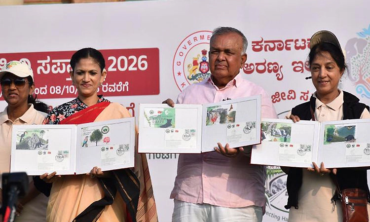 ‘ಕರ್ನಾಟಕದ ಪಶ್ಚಿಮ ಘಟ್ಟಗಳು' 12 ವಿಶೇಷ ಅಂಚೆ ಚೀಟಿ ಬಿಡುಗಡೆ