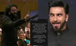 Ranveer Singh apologises for imitating Rishab Shetty's scene from 'Kantara'