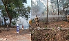 Karkala: Fire spreads in Ramasamudra area