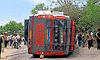 Driver suffers chest pain, bus goes out of control, overturns; 24 passengers injured