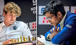 R. Praggnanandhaa defeats Magnus Carlsen twice in Norway Chess, creates history