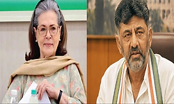 Sonia Gandhi greets Shivakumar over phone