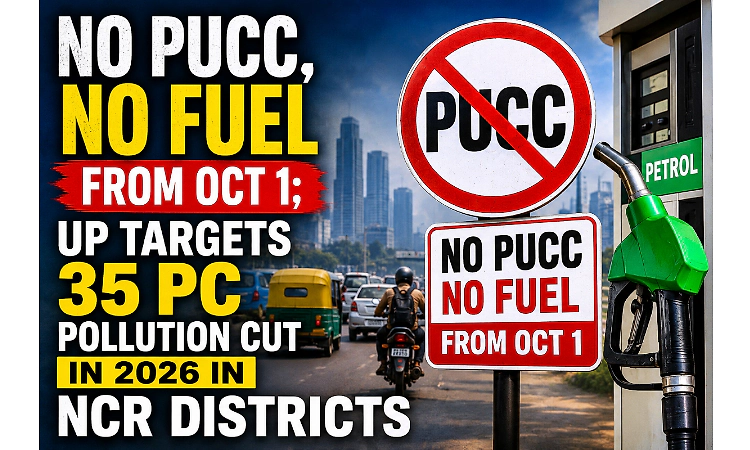 No PUC certificate, no fuel from Oct 1; UP targets 35 pc pollution cut in 2026 in NCR districts