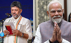 ನೂತನ ಮುಖ್ಯಮಂತ್ರಿ ಡಿ.ಕೆ.ಶಿವಕುಮಾರ್‌ಗೆ ಶುಭ ಹಾರೈಸಿದ ಪ್ರಧಾನಿ ಮೋದಿ  