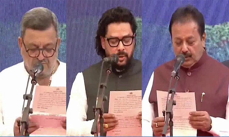  K'taka Cabinet expansion: 19 new ministers inducted into DK Shivakumar Cabinet; Gayatri Shanthegowda misses oath ceremony