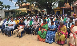 ಚೂಡಹಳ್ಳಿ ಭಾಗದಲ್ಲಿ 2ನೇ ವಿಮಾನ ನಿಲ್ದಾಣ ವಿರೋಧಿಸಿ ಪ್ರತಿಭಟನೆ