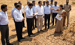 ರಾಜ್ಯದ 'ಬರ' ದರ್ಶನ ಪಡೆದ ಕೇಂದ್ರ ತಂಡ 