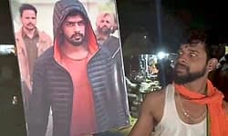 ಲಾರೆನ್ಸ್ ಬಿಷ್ಣೋಯ್ ಪೋಟೋ ಹಿಡಿದು ಅಂಜನಾದ್ರಿಗೆ ಬಂದ ಬೆಳಗಾವಿ ಮೂಲದ ಹನುಮ ಭಕ್ತ