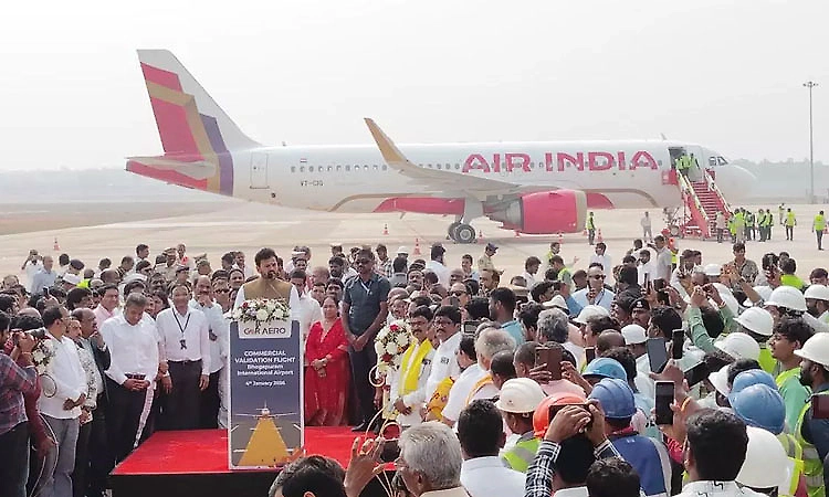 GMR Visakhapatnam International Airport successfully conducts validation flight at Bhogapuram