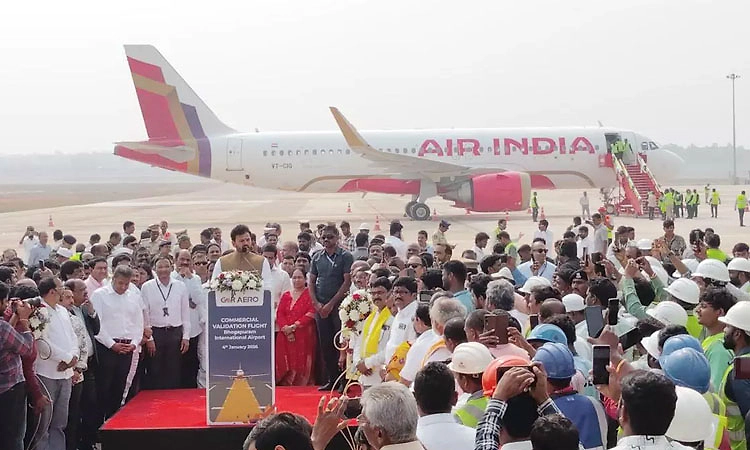 Visakhapatnam: ಭೋಗಾಪುರಂ ವಿಮಾನ ನಿಲ್ದಾಣ: ವಿಮಾನ ಪ್ರಾಯೋಗಿಕ ಹಾರಾಟ ಪ್ರಕ್ರಿಯೆ ಯಶಸ್ವಿ