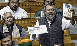 Lok Sabha adjourned till 5 pm after uproar over BJP MP Nishikant Dubey’s remarks on the Gandhi family