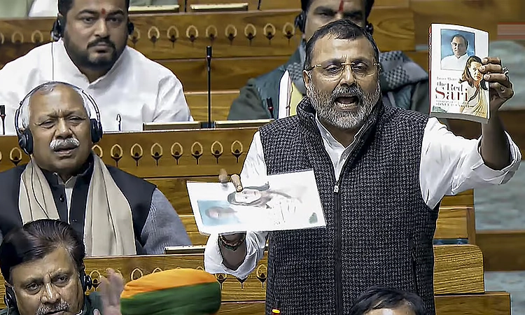 Lok Sabha adjourned till 5 pm after uproar over BJP MP Nishikant Dubey’s remarks on the Gandhi family