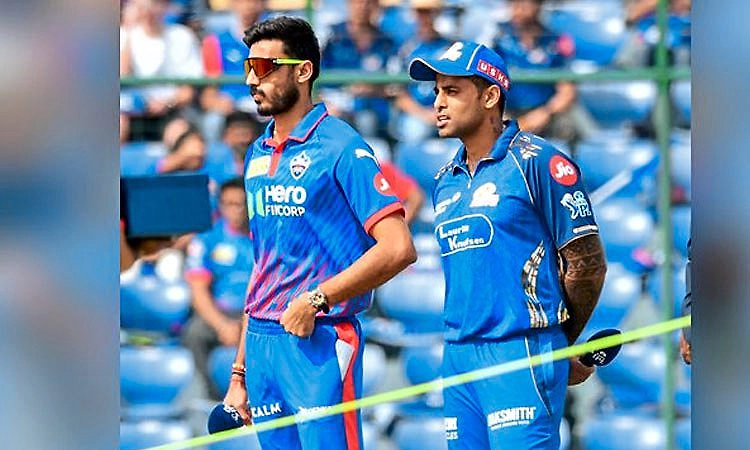 MIvsDC: ಮುಂಬೈ ಇಂಡಿಯನ್ಸ್‌ ತಂಡಕ್ಕೆ ಸೂರ್ಯ ನಾಯಕ; ಹಾರ್ದಿಕ್‌, ಬೌಲ್ಟ್‌ ಹೊರಕ್ಕೆ