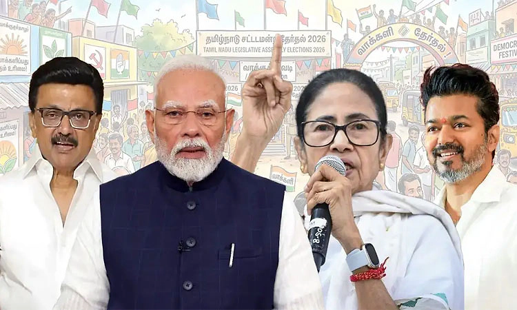 Results:ಪಶ್ಚಿಮಬಂಗಾಳದಲ್ಲಿ 150 ಕ್ಷೇತ್ರಗಳಲ್ಲಿ BJP ಮೇಲುಗೈ, ತಮಿಳುನಾಡಿನಲ್ಲಿ TVK ಕಮಾಲ್