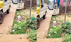 ಕಡಬ: ತೋಡಿನ ಹೂಳು ಇನ್ನೂ ತೆರವಾಗಿಲ್ಲ