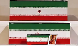 Ali Khamenei's 14 month old granddaughter's small coffin, pic shown at funeral