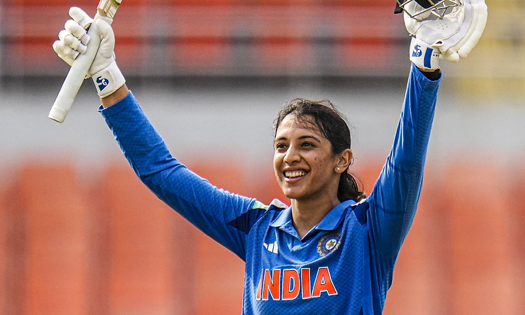 Mandhana script history with most runs and centuries in women's international cricket
