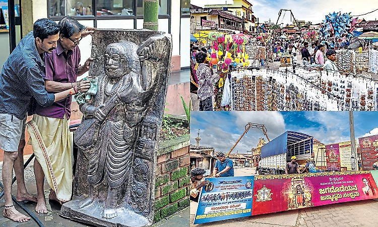 Udupi: Rathabeedi gears up for colourful Krishna Janmashtami celebrations