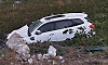 Chikkamagaluru: Car falls into Kottekere after tyre bursts; three escape unhurt