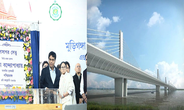 Mamata lays foundation stone for Rs 1,670-crore bridge to connect Sagar Island