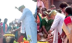 ತಮಿಳುನಾಡಿನಲ್ಲಿ ಅಮಿತ್ ಶಾ ಭರ್ಜರಿ ಪೊಂಗಲ್ ಸಂಭ್ರಮ: 1008 ಮಡಕೆಗಳಲ್ಲಿ ಸಿಹಿ ಅಡುಗೆ!