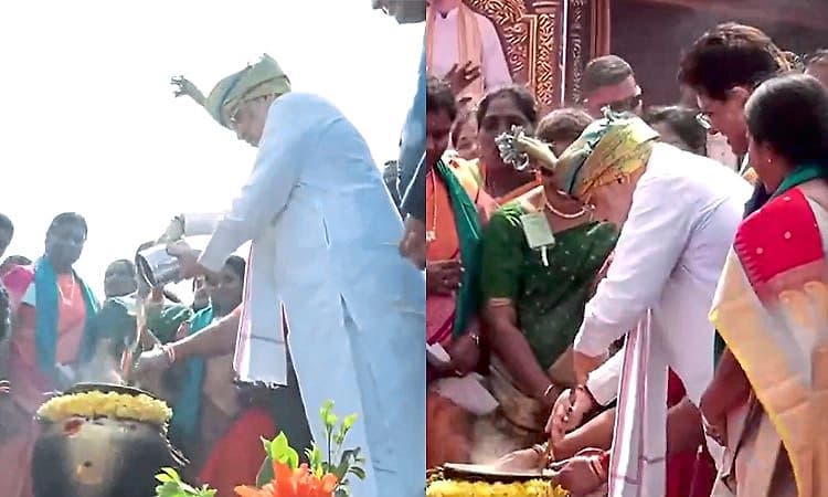 ತಮಿಳುನಾಡಿನಲ್ಲಿ ಅಮಿತ್ ಶಾ ಭರ್ಜರಿ ಪೊಂಗಲ್ ಸಂಭ್ರಮ: 1008 ಮಡಕೆಗಳಲ್ಲಿ ಸಿಹಿ ಅಡುಗೆ!