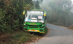 ಬಸ್‌ ಬ್ರೇಕ್‌ ಫೇಲ್‌: ಅಪಾಯ ಅರಿತ ಬಸ್ಸು ಚಾಲನನ ಜಾಣ್ಮೆ ನಡೆಯಿಂದ ತಪ್ಪಿದ ಭಾರಿ ಅನಾಹುತ
