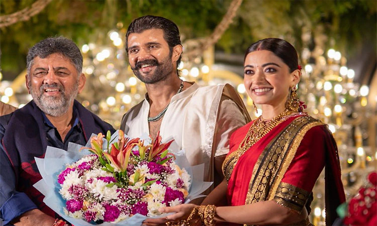 Virosh; ರಶ್ಮಿಕಾ- ವಿಜಯ್ ದೇವರಕೊಂಡ ಆರತಕ್ಷತೆ: ಡಿಕೆಶಿ ಸೇರಿ ದಿಗ್ಗಜರು ಭಾಗಿ