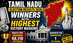 Tamil Nadu election results: From one-vote win to 98,000-margin sweep 