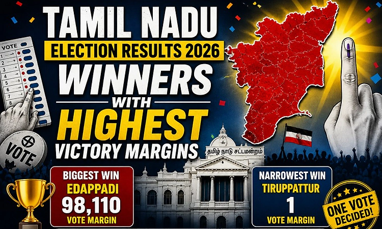 Tamil Nadu election results: From one-vote win to 98,000-margin sweep 
