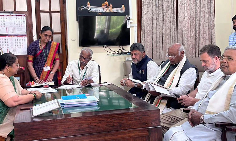 Rajya Sabha elections:ನಾಮಪತ್ರ ಸಲ್ಲಿಸಿದ ಖರ್ಗೆ: ರಾಹುಲ್ ಗಾಂಧಿ ಸಾಥ್