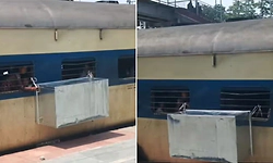 Video Viral: ಚಲಿಸುವ ರೈಲಿನ ಕಿಟಕಿಯಲ್ಲಿ ಬೃಹತ್ ಟ್ರಂಕ್‌! ತನಿಖೆಗೆ ಮುಂದಾದ ರೈಲ್ವೆ ಇಲಾಖೆ