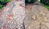 Ajekar: Kananjaru road in ruins; no tar, only loose gravel
